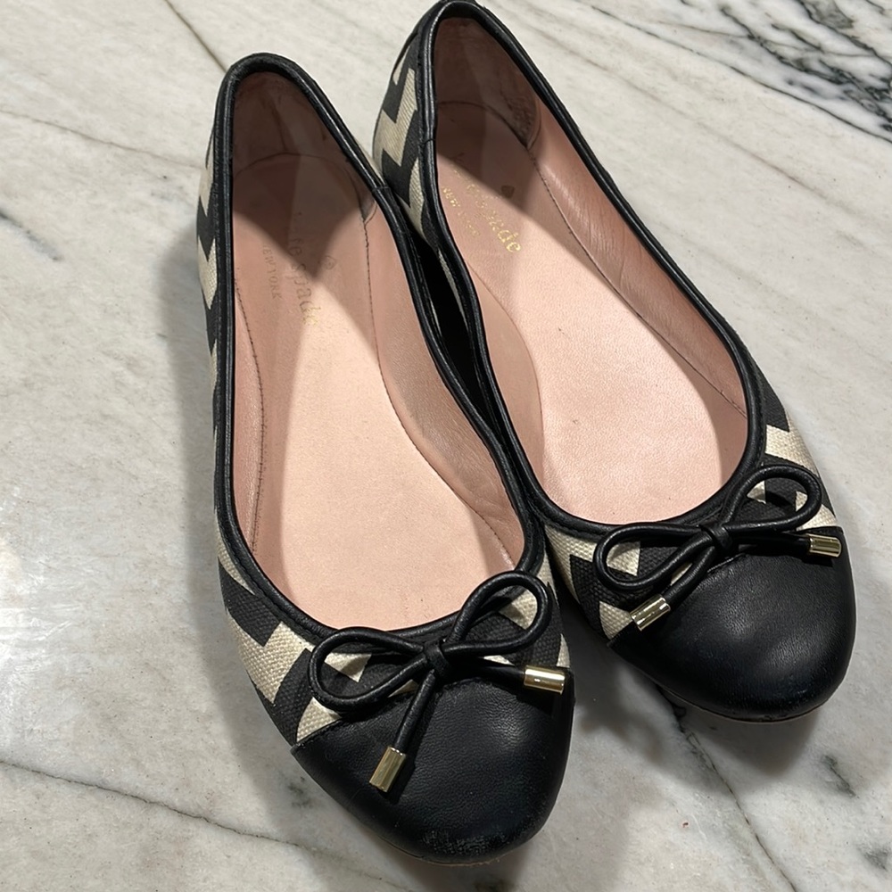 Kate Spade Chevron Ballet Flats 6‎